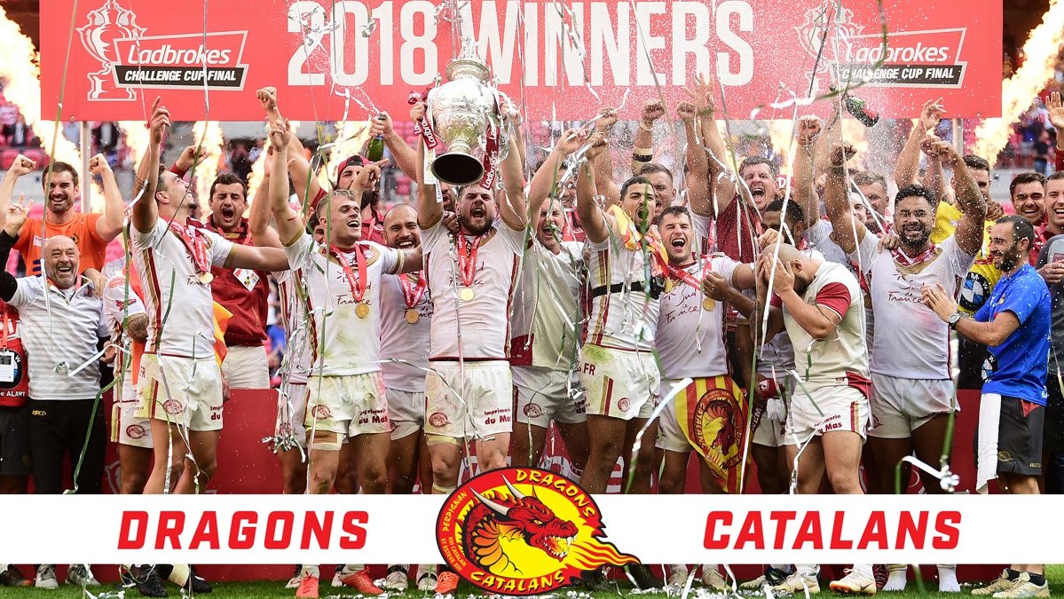 Dragons catalans vainqueur challenge cup 2018